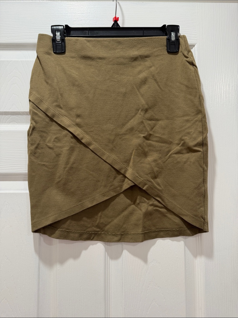 Forever 21 Olive Wrap-Style Mini Skirt